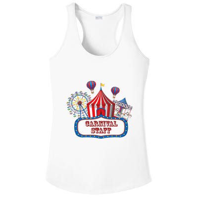 Carnival Staff For Circus Event Staff & Ringmaster Lover Ladies PosiCharge Competitor Racerback Tank