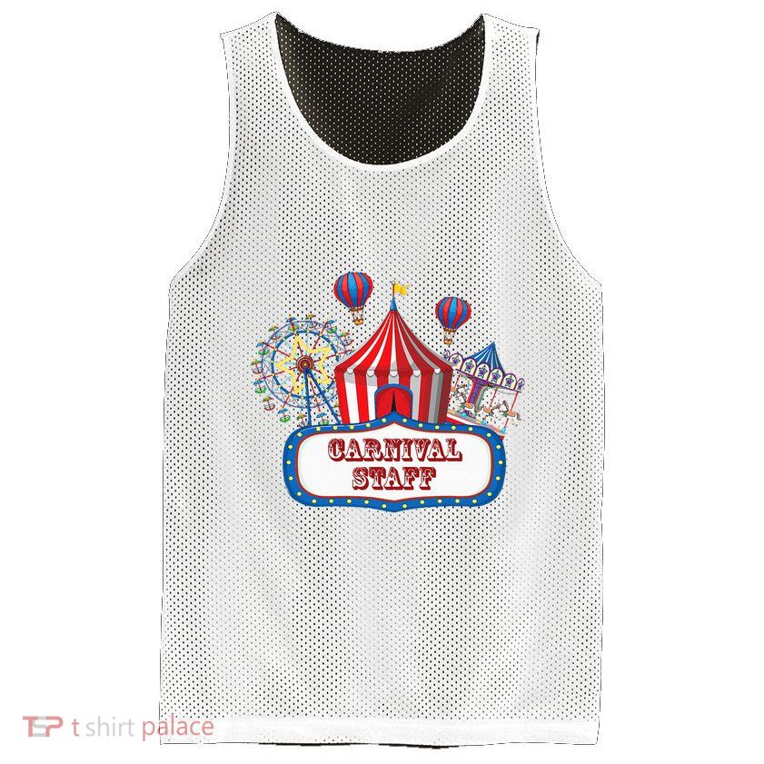 Carnival Staff For Circus Event Staff & Ringmaster Lover Mesh Reversible Basketball Jersey Tank