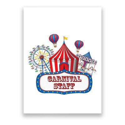Carnival Staff For Circus Event Staff & Ringmaster Lover Poster