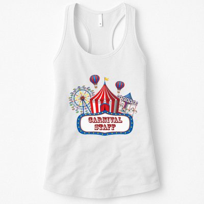 Carnival Staff For Circus Event Staff & Ringmaster Lover Womens Tank Top