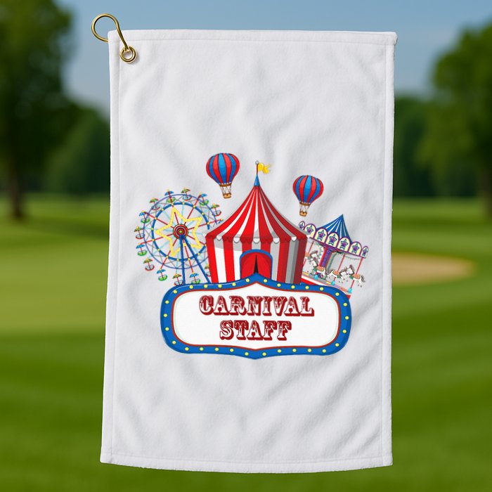 Carnival Staff For Circus Event Staff & Ringmaster Lover Golf Towel