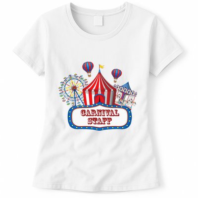 Carnival Staff For Circus Event Staff & Ringmaster Lover Womens T-Shirt
