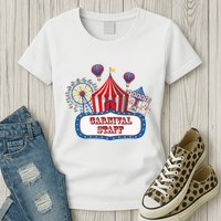 Carnival Staff For Circus Event Staff & Ringmaster Lover Womens T-Shirt