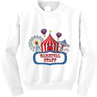 Carnival Staff For Circus Event Staff & Ringmaster Lover Kids Sweatshirt