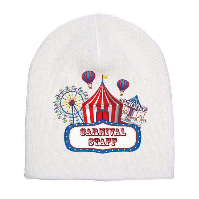 Carnival Staff For Circus Event Staff & Ringmaster Lover Short Acrylic Beanie