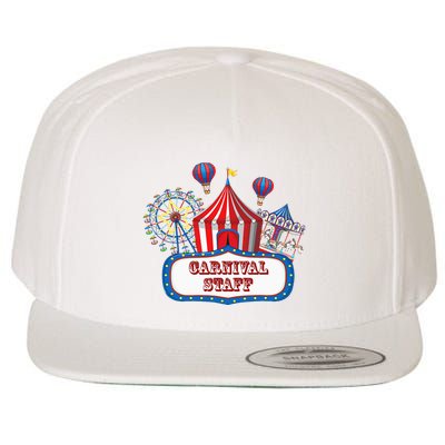 Carnival Staff For Circus Event Staff & Ringmaster Lover Wool Snapback Cap
