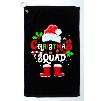 Christmas Squad Family Group Matching Shirts Santa Hat Xmas Platinum Collection Golf Towel