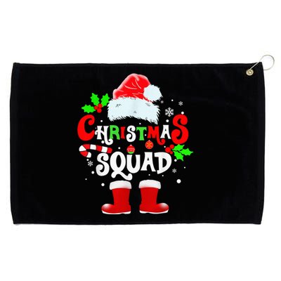 Christmas Squad Family Group Matching Shirts Santa Hat Xmas Grommeted Golf Towel