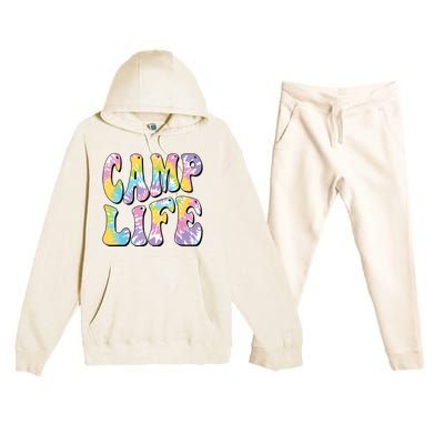 Camping Summer For Girl Summer Camp Life Retro Premium Hooded Sweatsuit Set