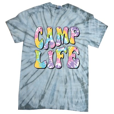 Camping Summer For Girl Summer Camp Life Retro Tie-Dye T-Shirt