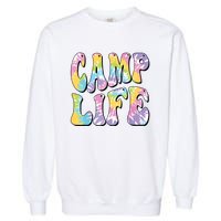 Camping Summer For Girl Summer Camp Life Retro Garment-Dyed Sweatshirt