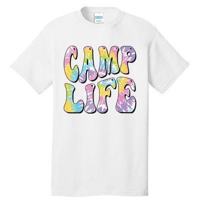 Camping Summer For Girl Summer Camp Life Retro Tall T-Shirt