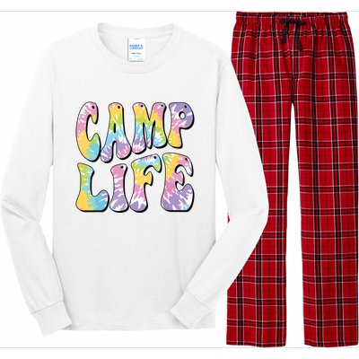 Camping Summer For Girl Summer Camp Life Retro Long Sleeve Pajama Set