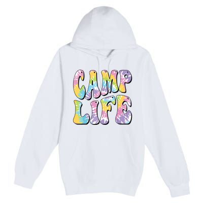 Camping Summer For Girl Summer Camp Life Retro Premium Pullover Hoodie