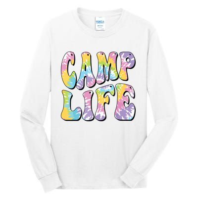 Camping Summer For Girl Summer Camp Life Retro Tall Long Sleeve T-Shirt