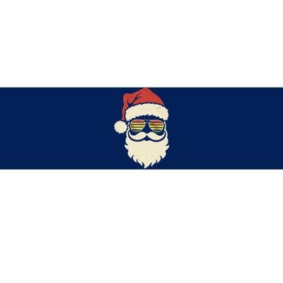 Cool Santa Face Retro Sunglasses Christmas Xmas Bumper Sticker