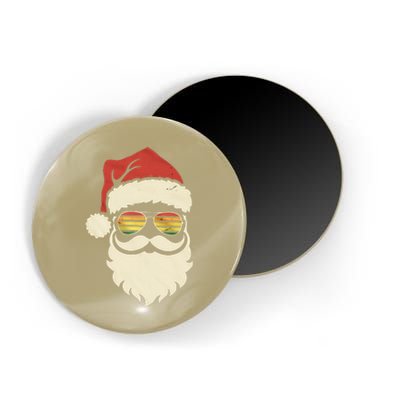 Cool Santa Face Retro Sunglasses Christmas Xmas Magnet