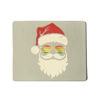 Cool Santa Face Retro Sunglasses Christmas Xmas Mousepad