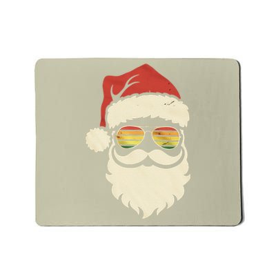 Cool Santa Face Retro Sunglasses Christmas Xmas Mousepad