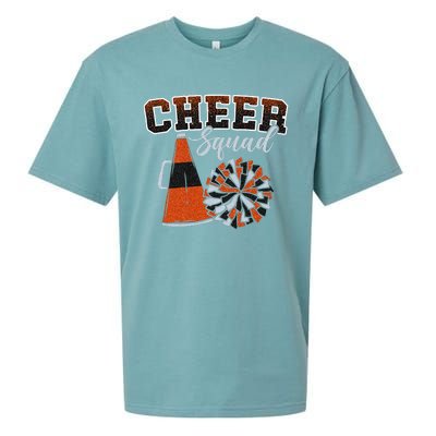 Cheer Squad Funny Cheerleader Cheerleading Orange Sueded Cloud Jersey T-Shirt