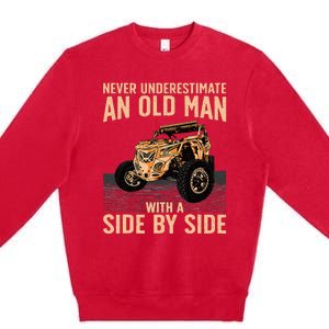 Cool Sxs For Grandpa Dad Offroad Premium Crewneck Sweatshirt