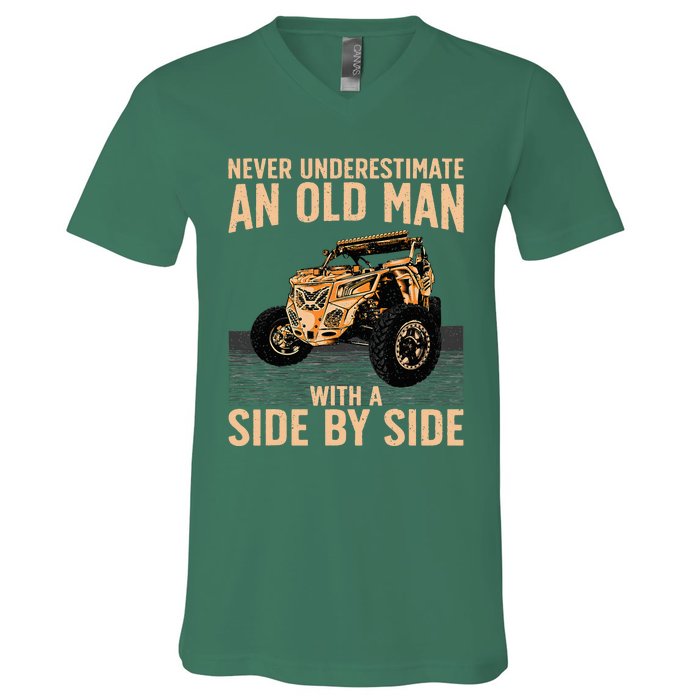 Cool Sxs For Grandpa Dad Offroad V-Neck T-Shirt