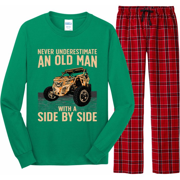 Cool Sxs For Grandpa Dad Offroad Long Sleeve Pajama Set