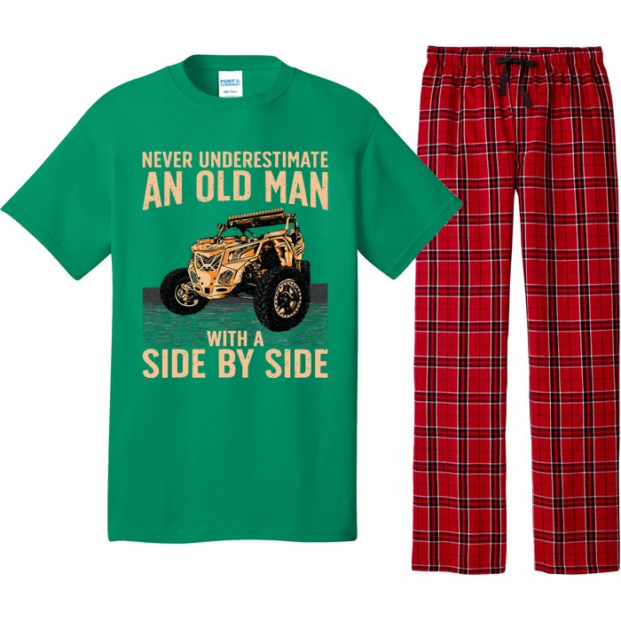 Cool Sxs For Grandpa Dad Offroad Pajama Set