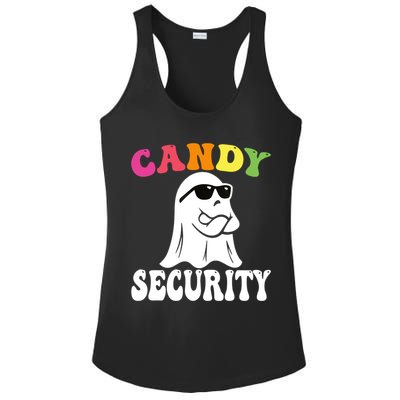 Candy Security Funny Halloween Costume Ladies PosiCharge Competitor Racerback Tank