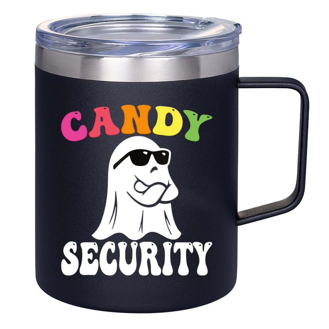 Candy Security Funny Halloween Costume 12oz Stainless Steel Coffee Mug