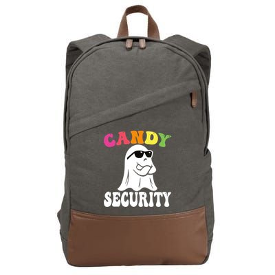 Candy Security Funny Halloween Costume Cotton Canvas Backpack