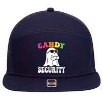 Candy Security Funny Halloween Costume 7 Panel Mesh Trucker Snapback Hat