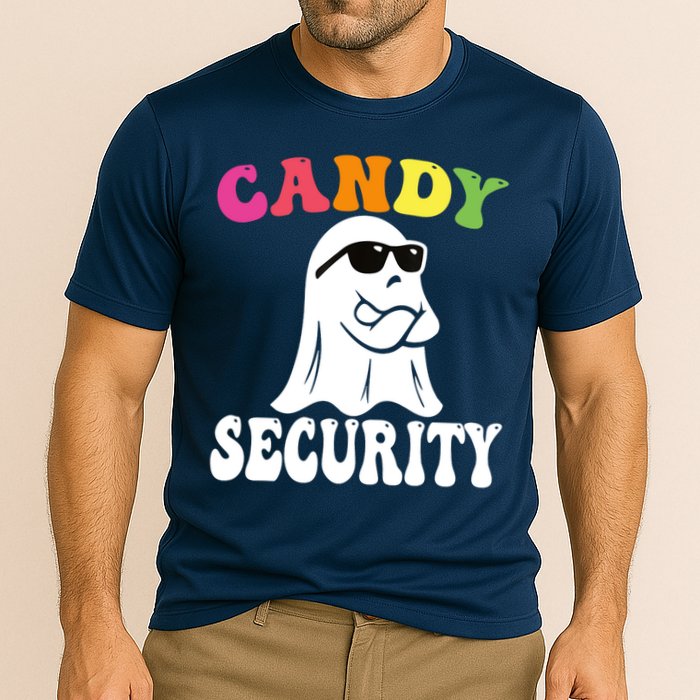 Candy Security Funny Halloween Costume Cooling Performance Crew T-Shirt