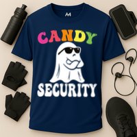 Candy Security Funny Halloween Costume Cooling Performance Crew T-Shirt