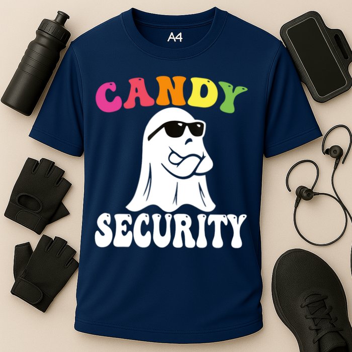 Candy Security Funny Halloween Costume Cooling Performance Crew T-Shirt