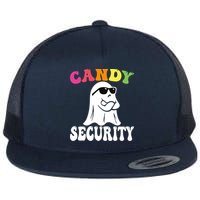 Candy Security Funny Halloween Costume Flat Bill Trucker Hat