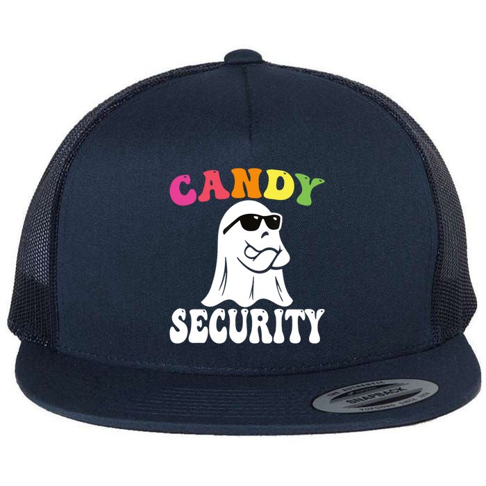Candy Security Funny Halloween Costume Flat Bill Trucker Hat