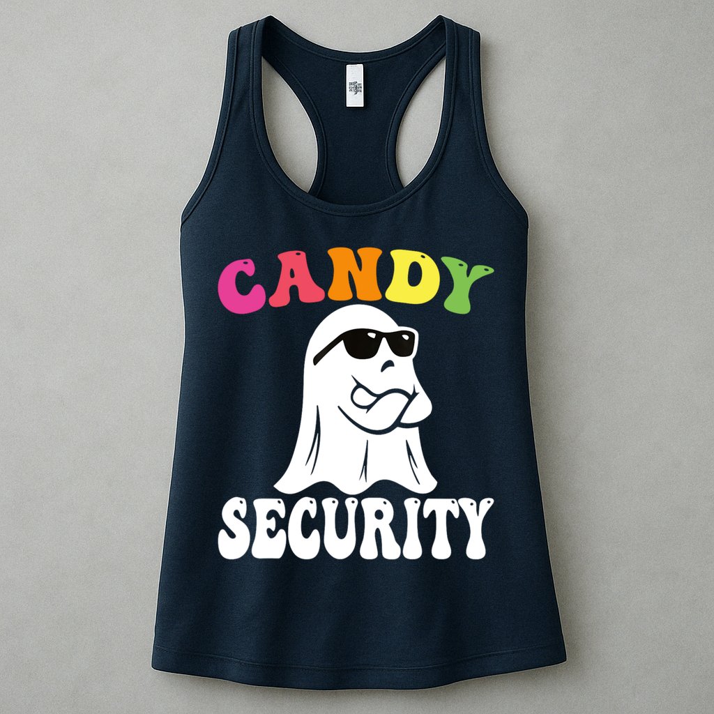 Candy Security Funny Halloween Costume Womens Tank Top