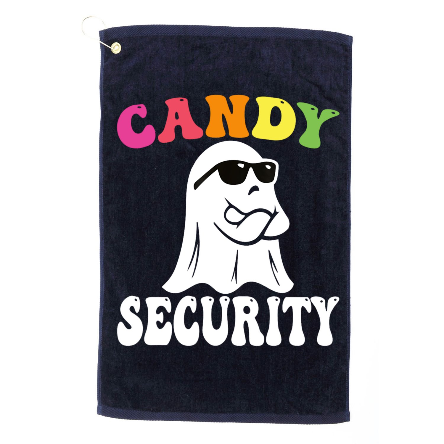 Candy Security Funny Halloween Costume Golf Towel