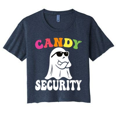 Candy Security Funny Halloween Costume Crop Top