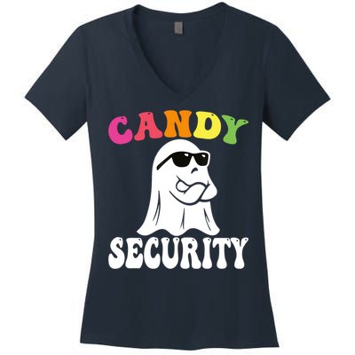 Candy Security Funny Halloween Costume Women's V-Neck T-Shirt