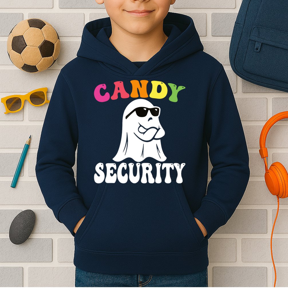 Candy Security Funny Halloween Costume Kids Hoodie