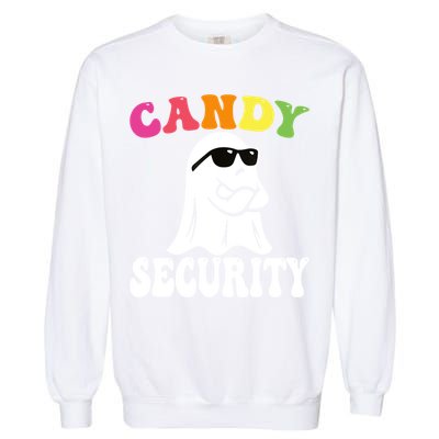Candy Security Funny Halloween Costume Garment-Dyed Sweatshirt