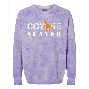 Coyote Slayer Funny Hunting For Coyote Hunters Colorblast Crewneck Sweatshirt