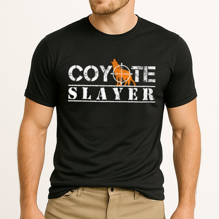 Coyote Slayer Funny Hunting For Coyote Hunters Performance Shirt