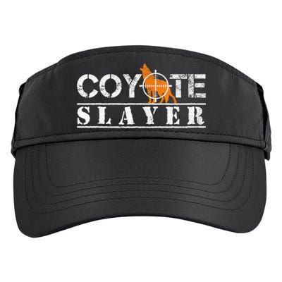 Coyote Slayer Funny Hunting For Coyote Hunters Adult Drive Performance Visor