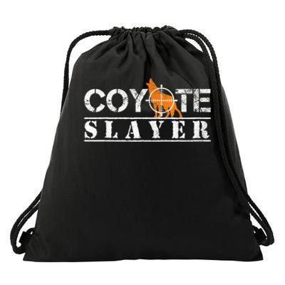 Coyote Slayer Funny Hunting For Coyote Hunters Drawstring Bag