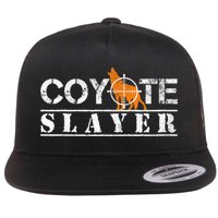 Coyote Slayer Funny Hunting For Coyote Hunters Flat Bill Trucker Hat