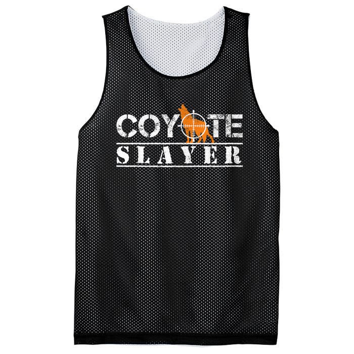 Coyote Slayer Funny Hunting For Coyote Hunters Mesh Reversible Basketball Jersey Tank