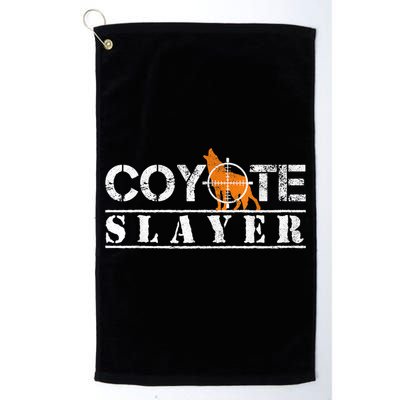 Coyote Slayer Funny Hunting For Coyote Hunters Golf Towel